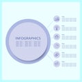 Infographics. Section for main section and subsections Royalty Free Stock Photo